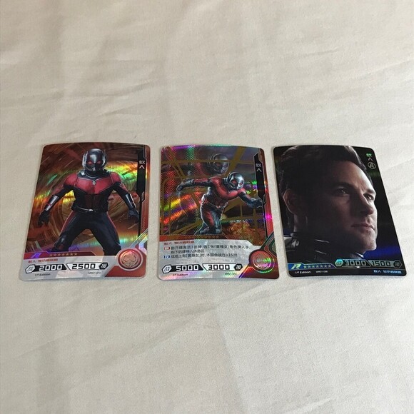 Hero Battle Japanese Marvel Trading Cards Ant-Man Lot of 3 - Picture 1 of 5